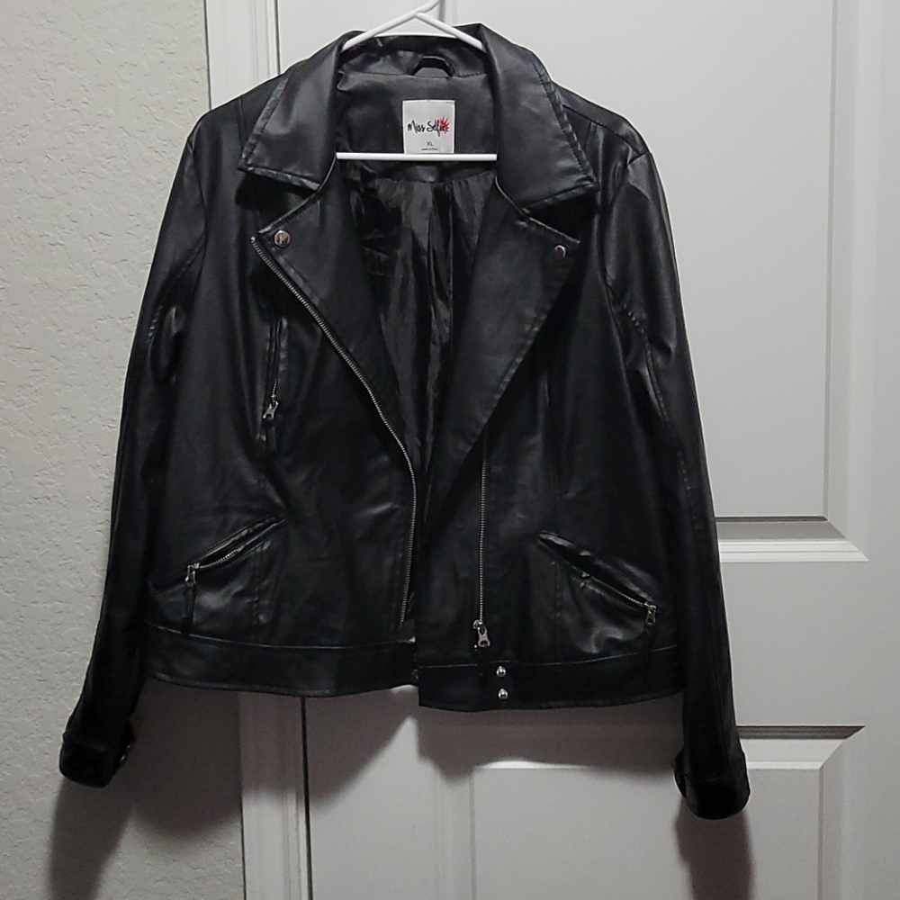 Women's pleather jacket